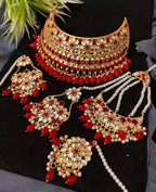 Kundan bridal set with jhumar