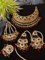 Kundan bridal set with jhumar