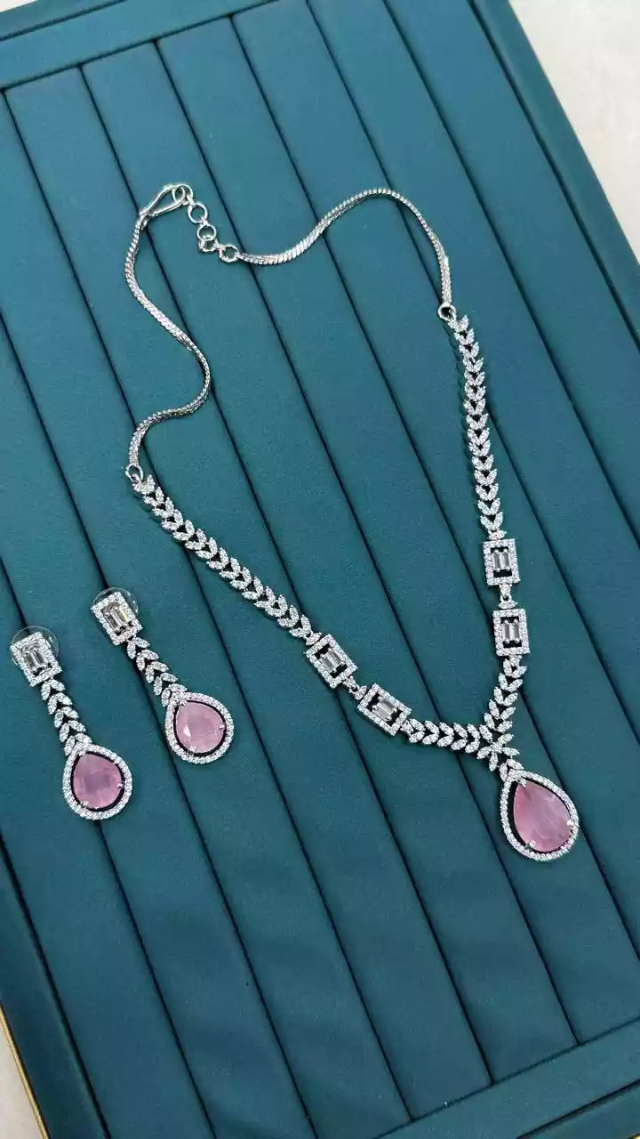 American diamond necklace set Main image
