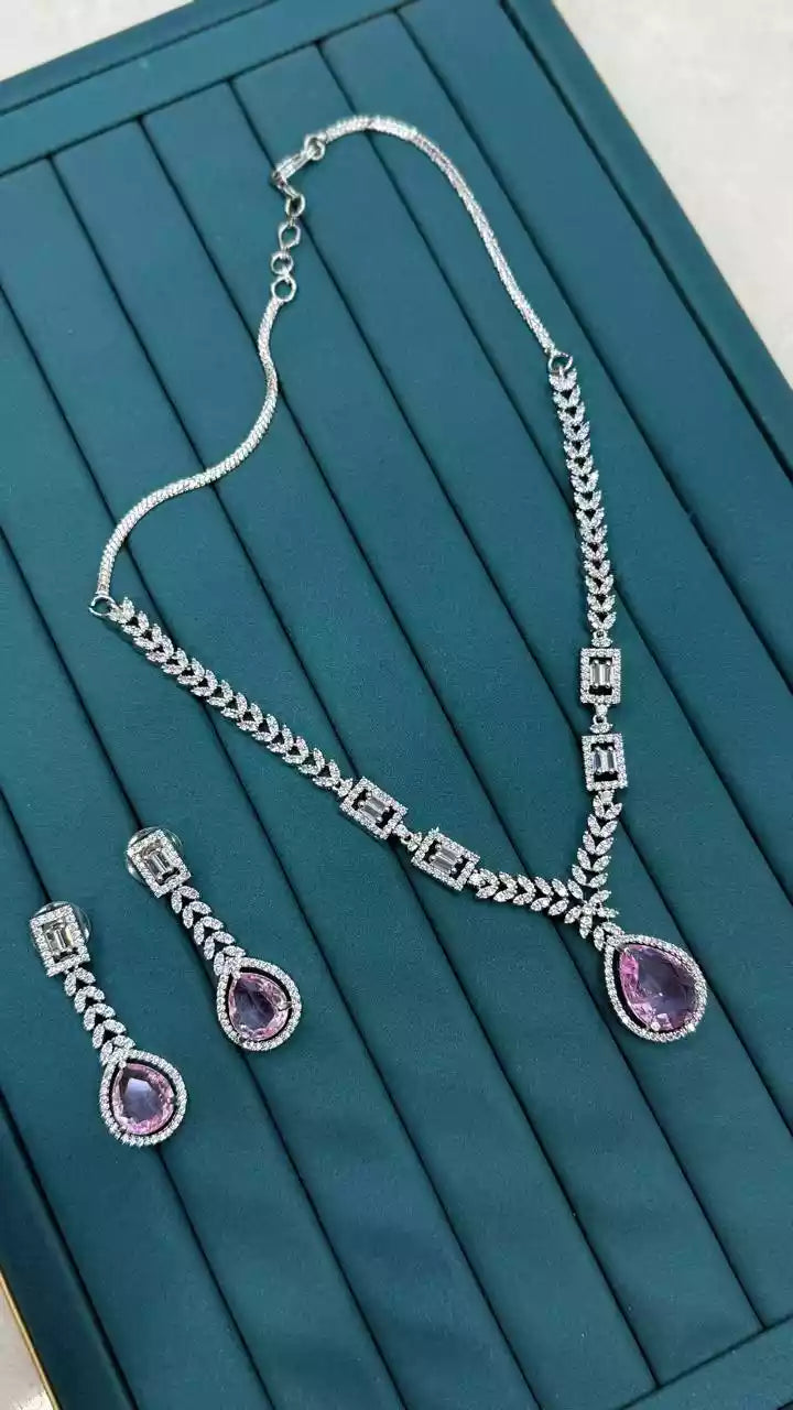 American diamond necklace set