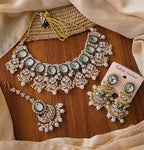 Jaipuri kundan necklace set