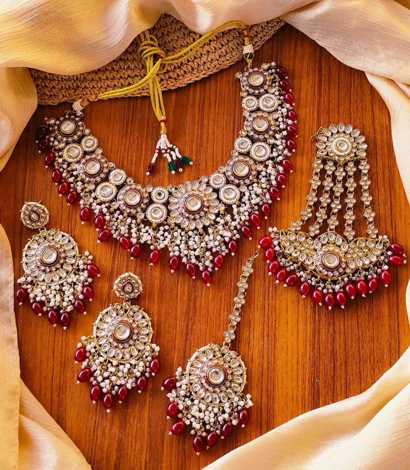 Indian kundan bridal set