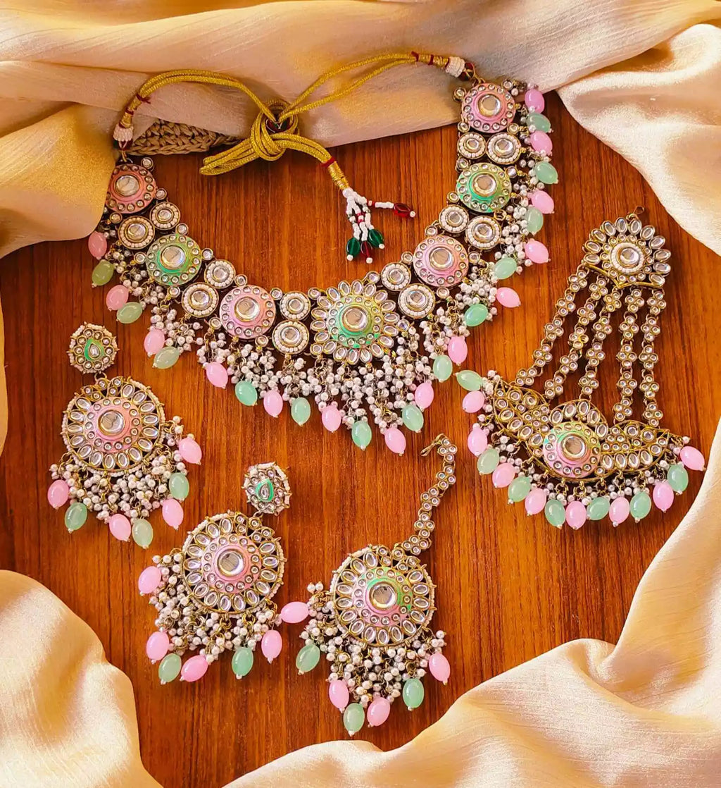 Indian kundan bridal set