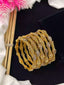 Gold plated 6pcs bangle set
