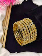 Gold plated 6pcs bangles set