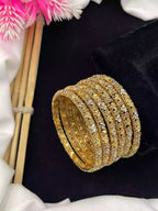 Gold plated 6pcs bangles set