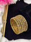 Gold plated 6pcs bangles set