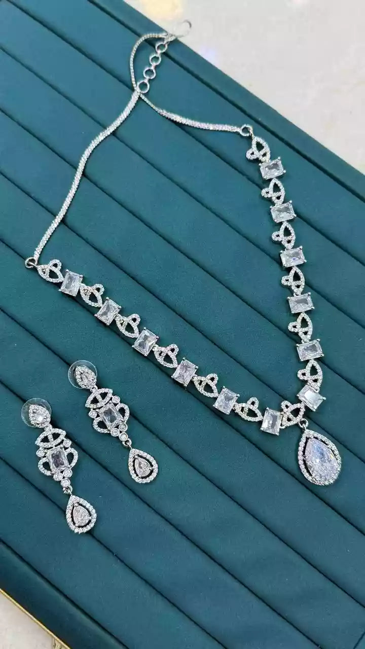American diamond necklace set