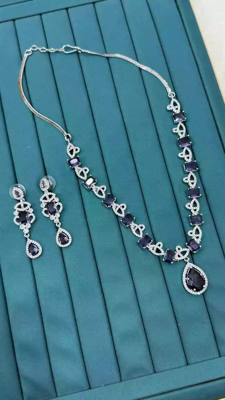 American diamond necklace set