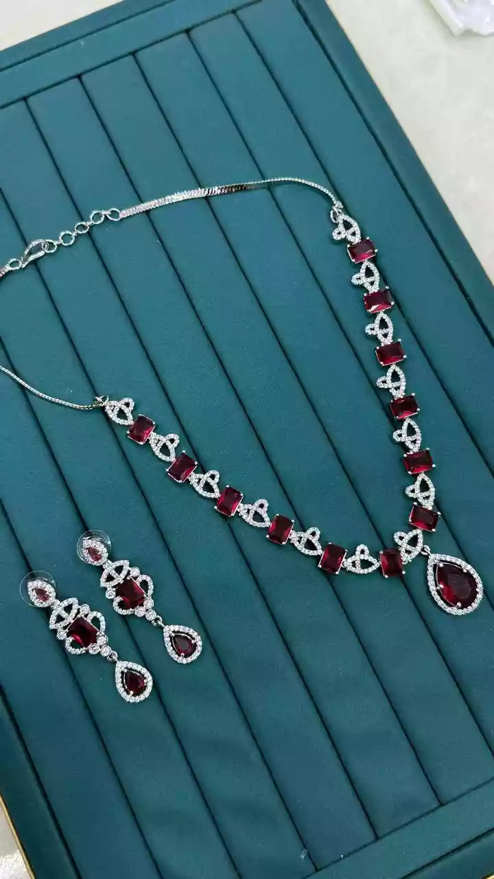 American diamond necklace set Main image