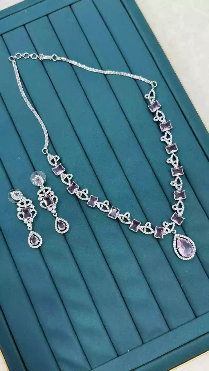 American diamond necklace set