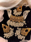 Zircon heavy pearl choker set