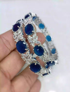 American diamond bangle pair