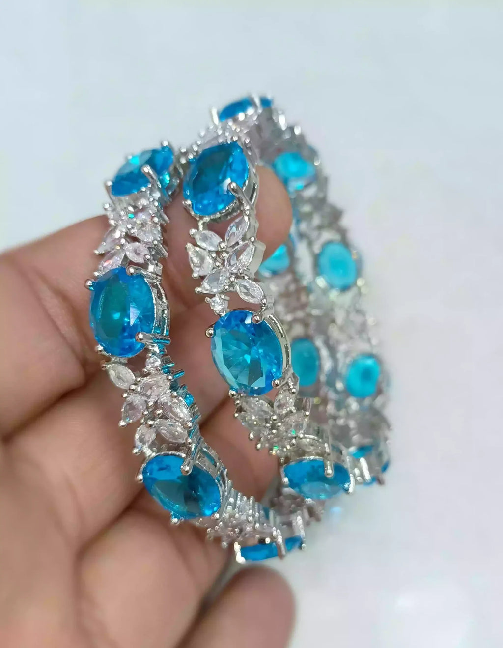 American diamond bangle pair