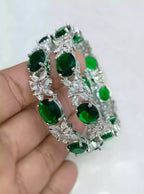 American diamond bangle pair