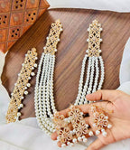 Zircon bridal set with maala