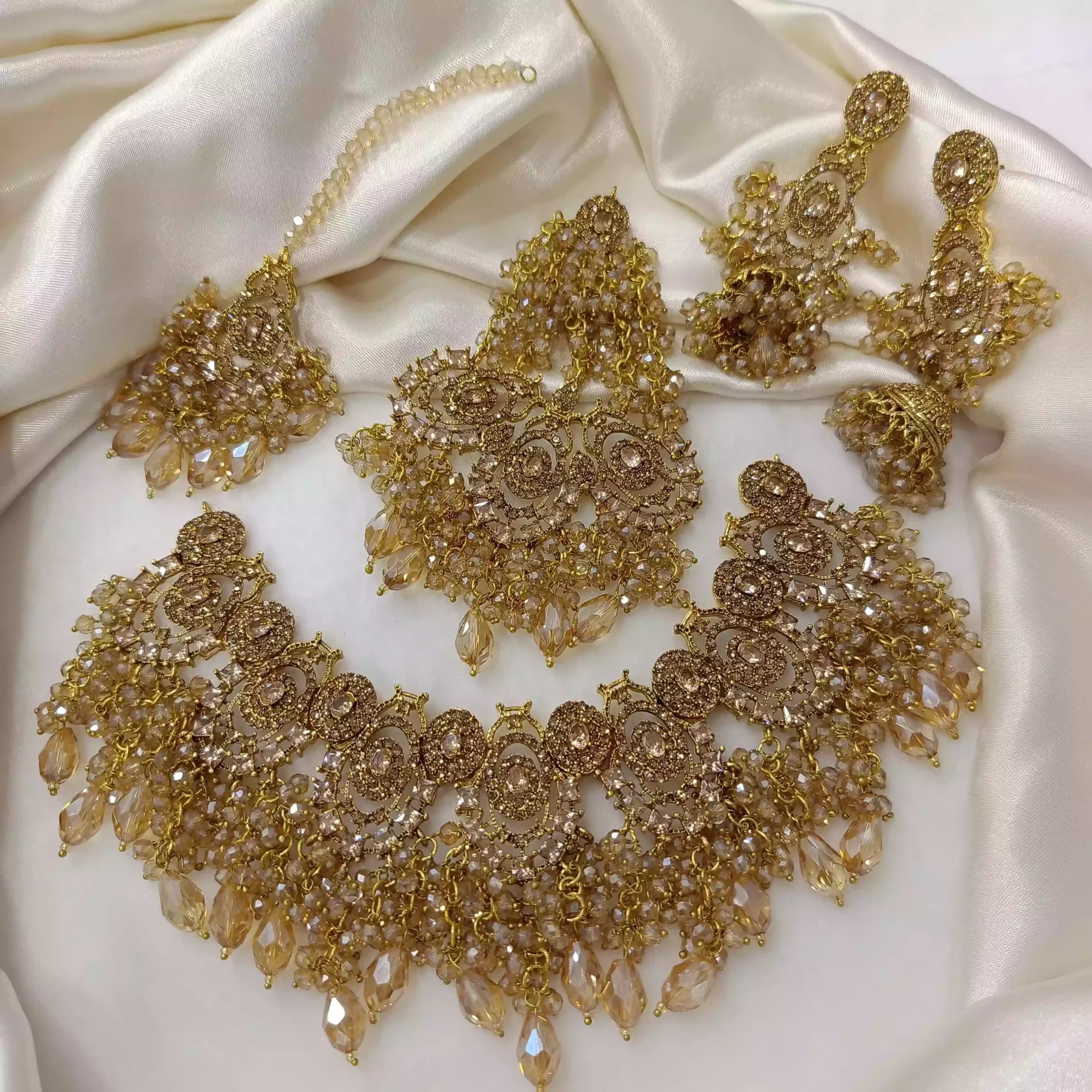 Zircon heavy bridal set