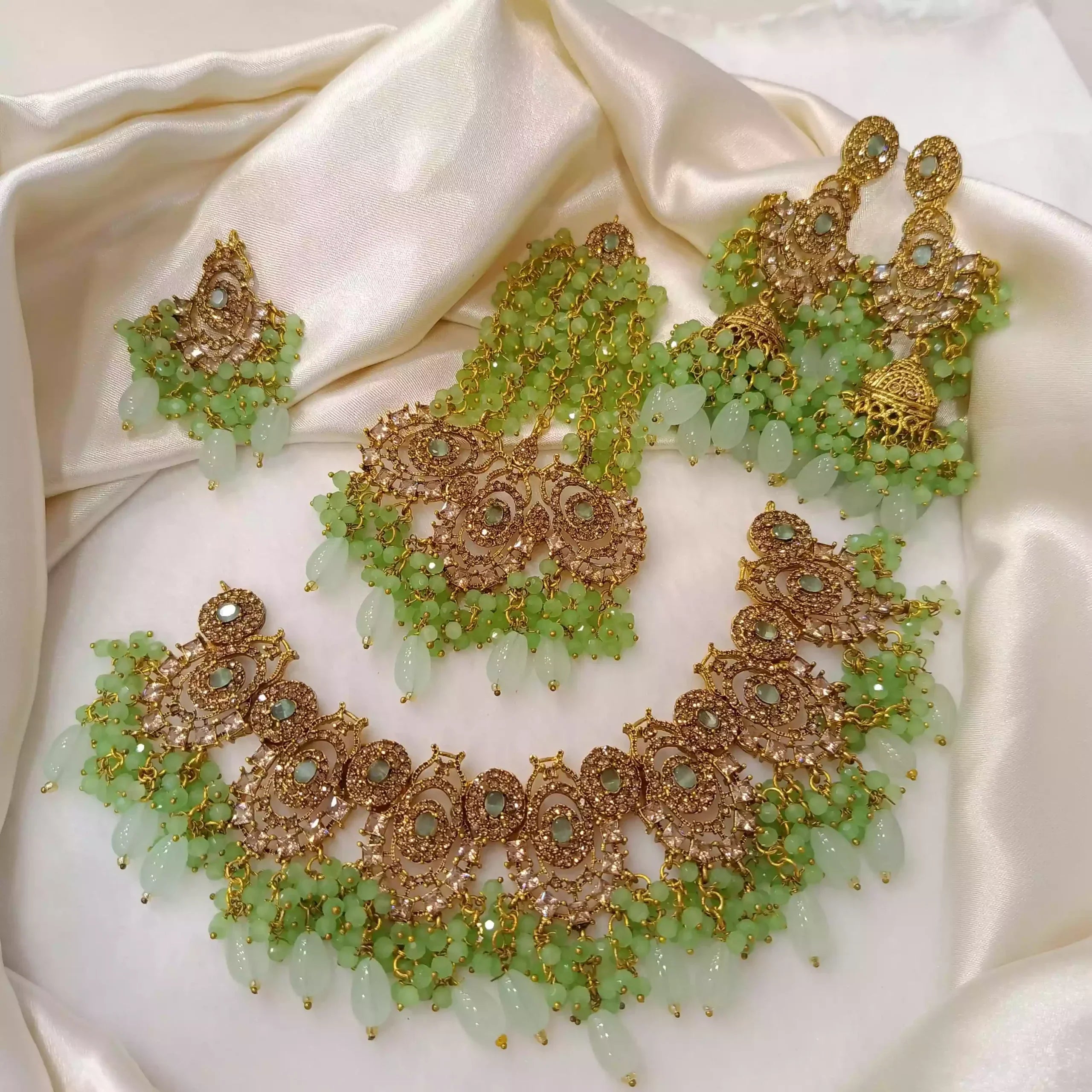 Zircon heavy bridal set