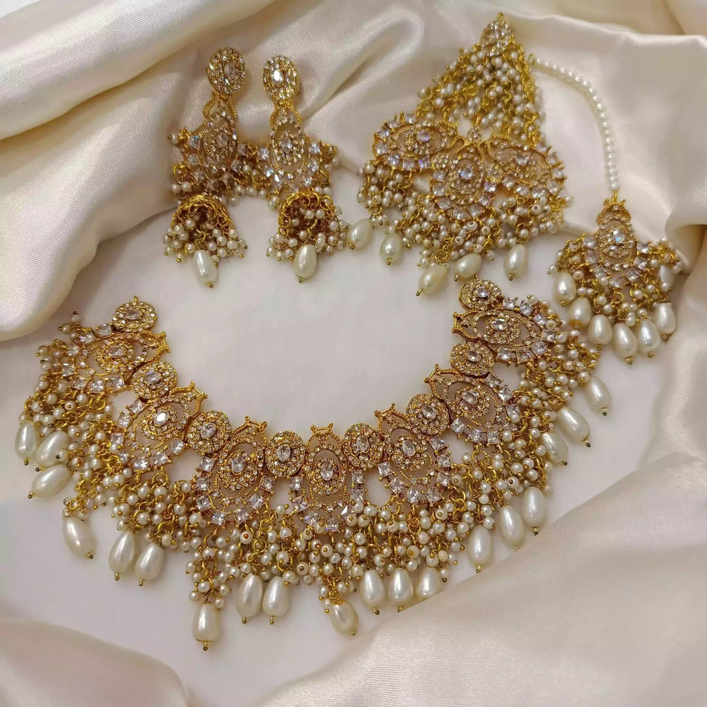 Zircon heavy bridal set