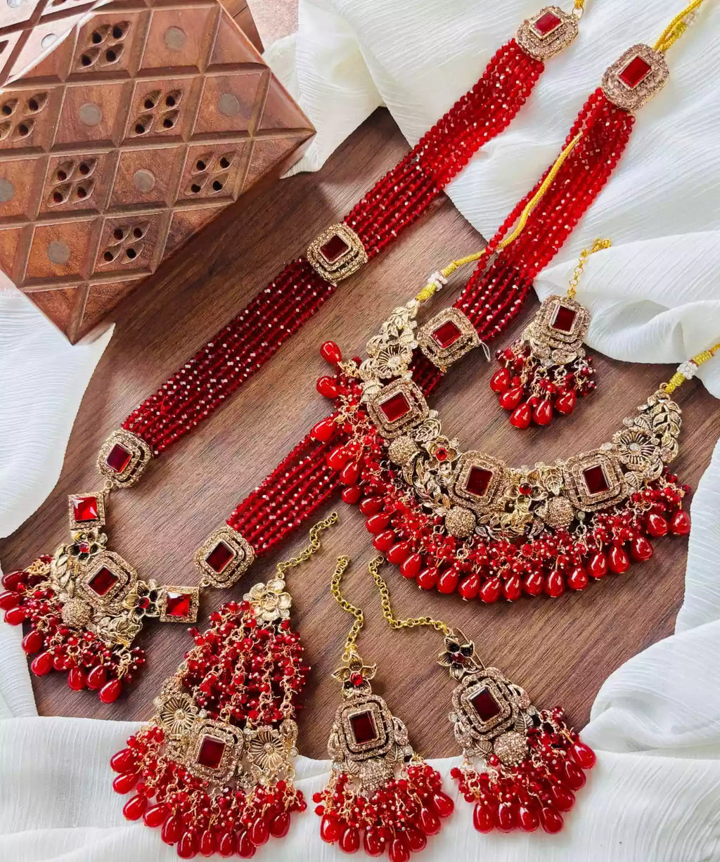 Double dholna bridal set