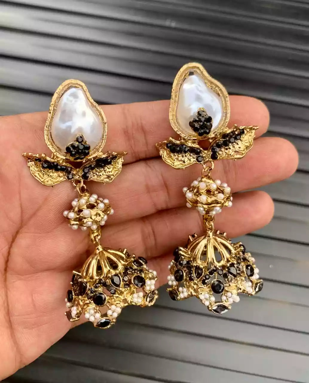 Mother of pearl jhumki