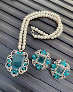 Zircon big size pendant set