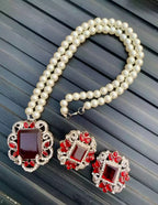 Zircon big size pendant set