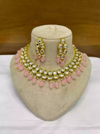 Indian kundan set with back meena
