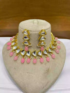Indian kundan set with back meena