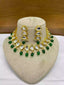 Indian kundan set with back meena