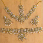 Kundan choker set with matha patti