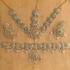 Kundan choker set with matha patti