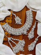 Zircon bridal set with jhumar