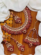 Zircon bridal set with jhumar