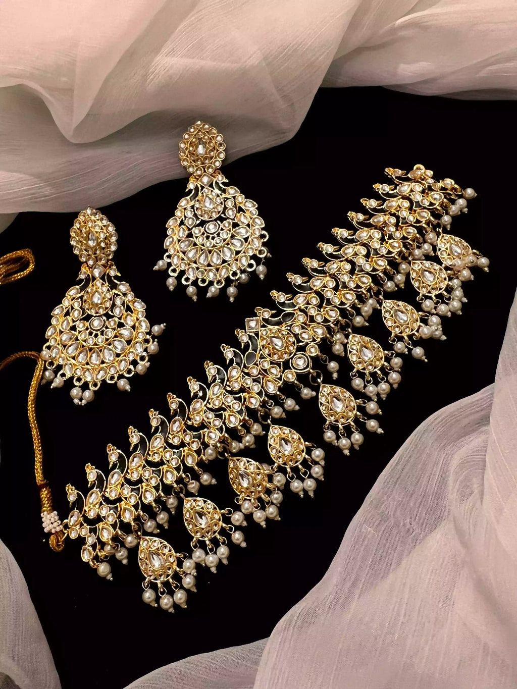 Kundan meena choker set