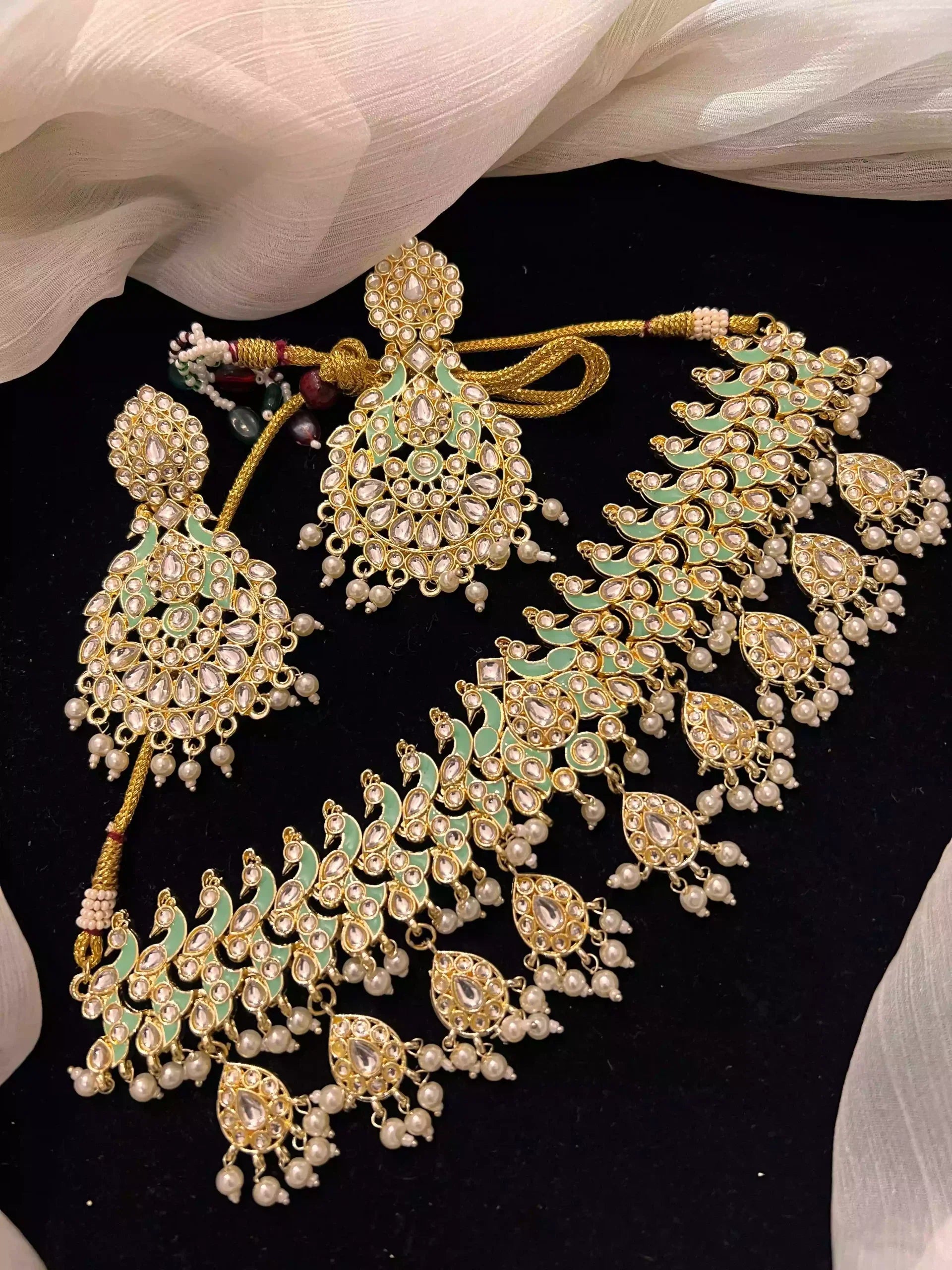 Kundan meena choker set