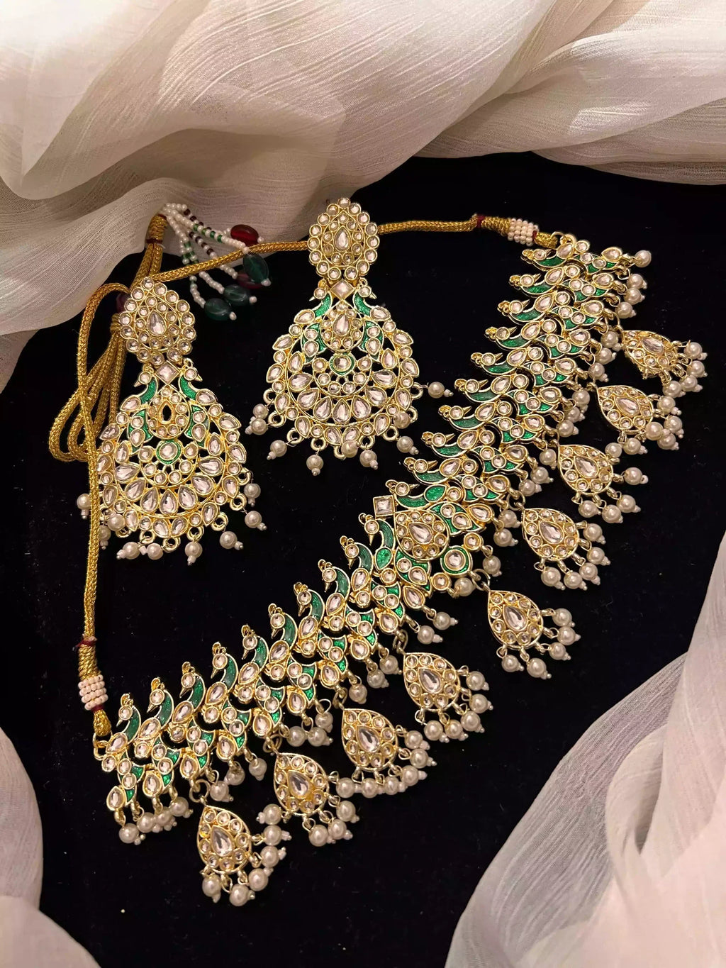 Kundan meena choker set