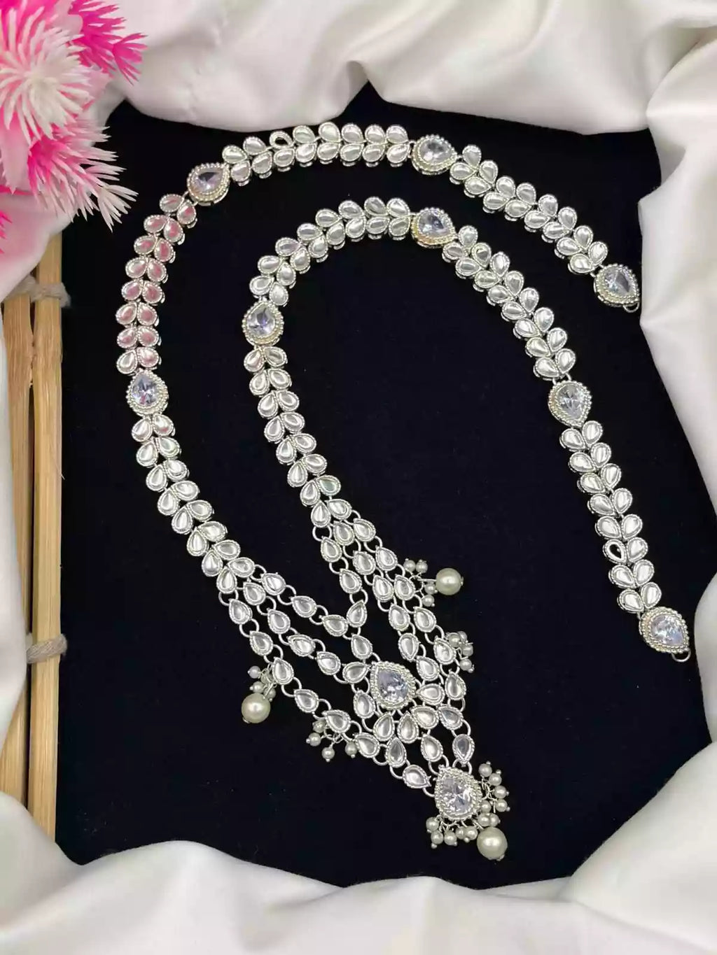 Kundan long maala set
