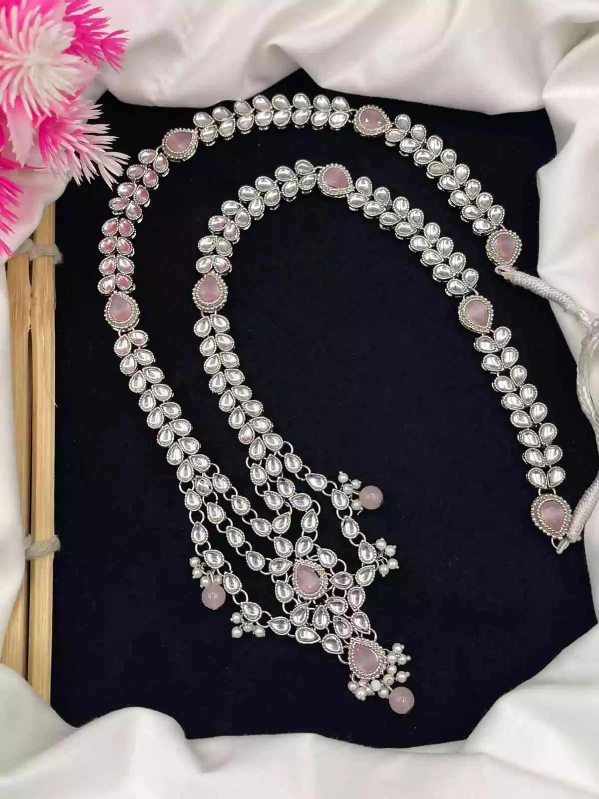 Kundan long maala set