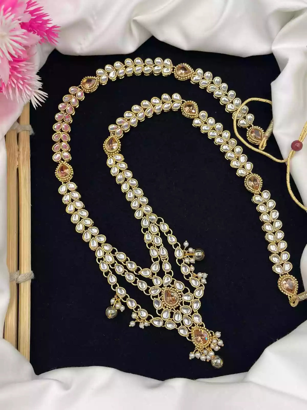 Kundan long maala set