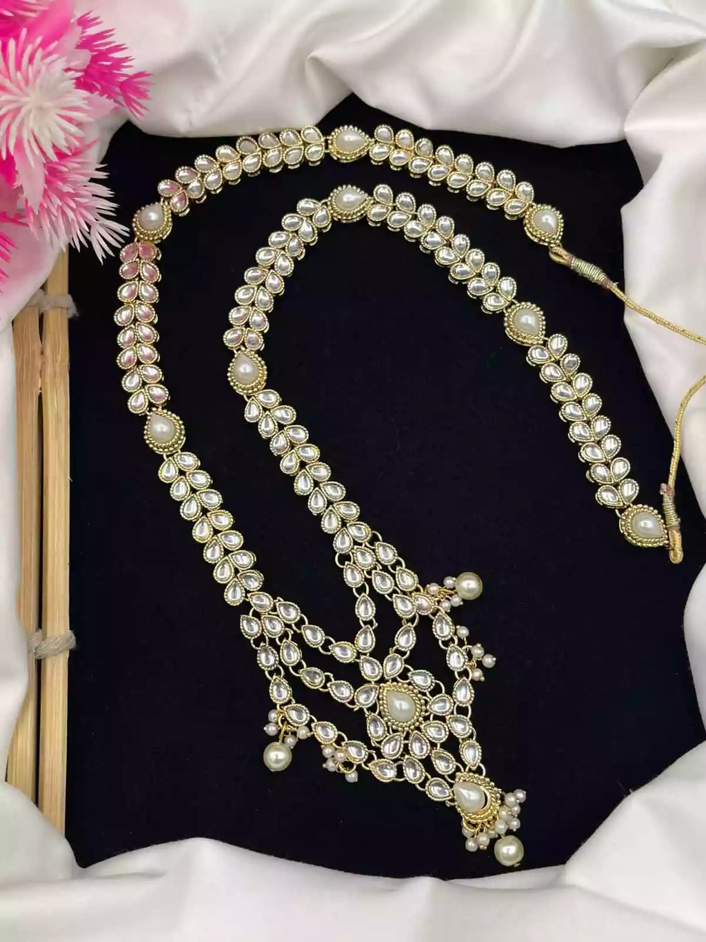 Kundan long maala set