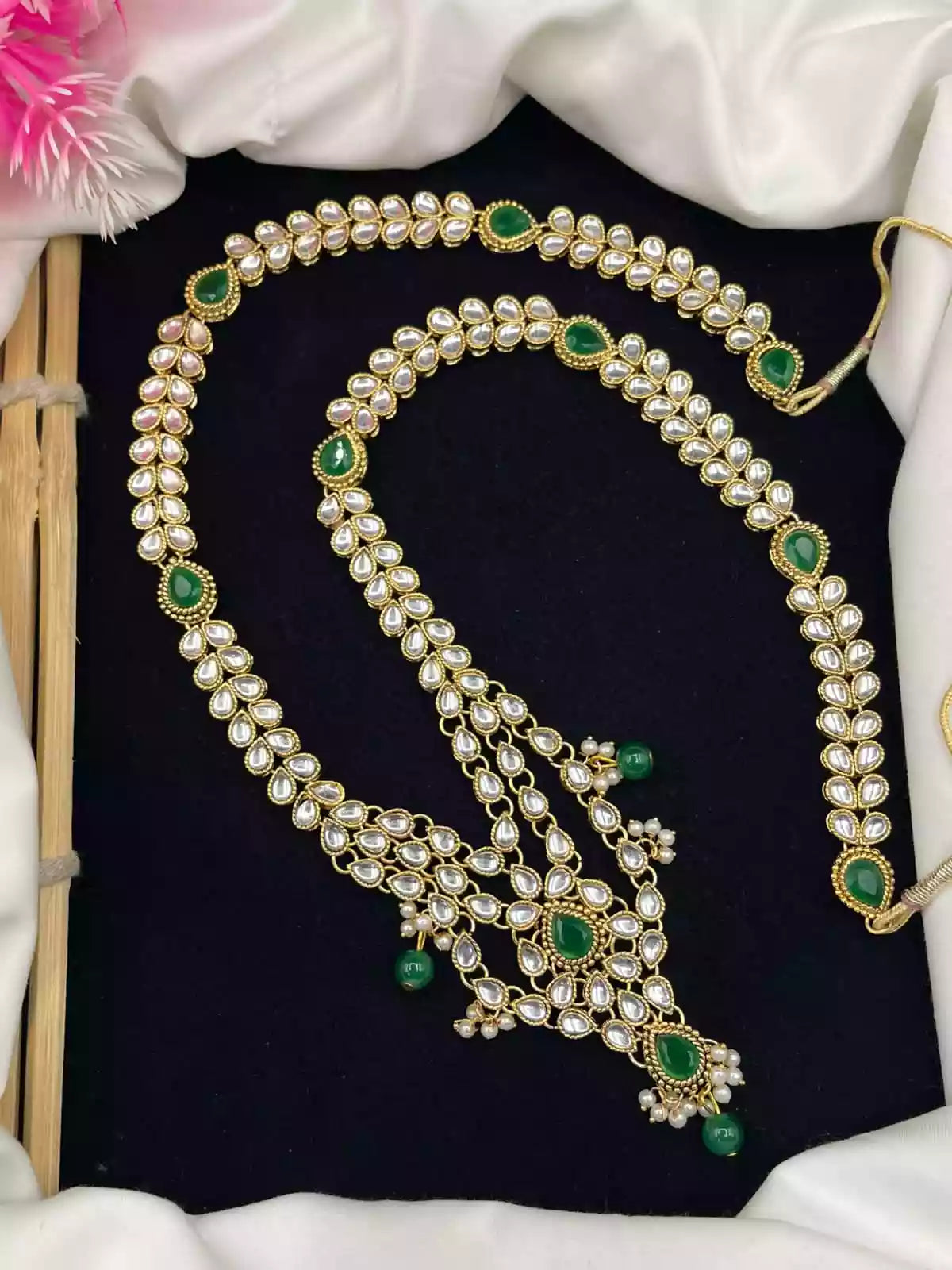 Kundan long maala set