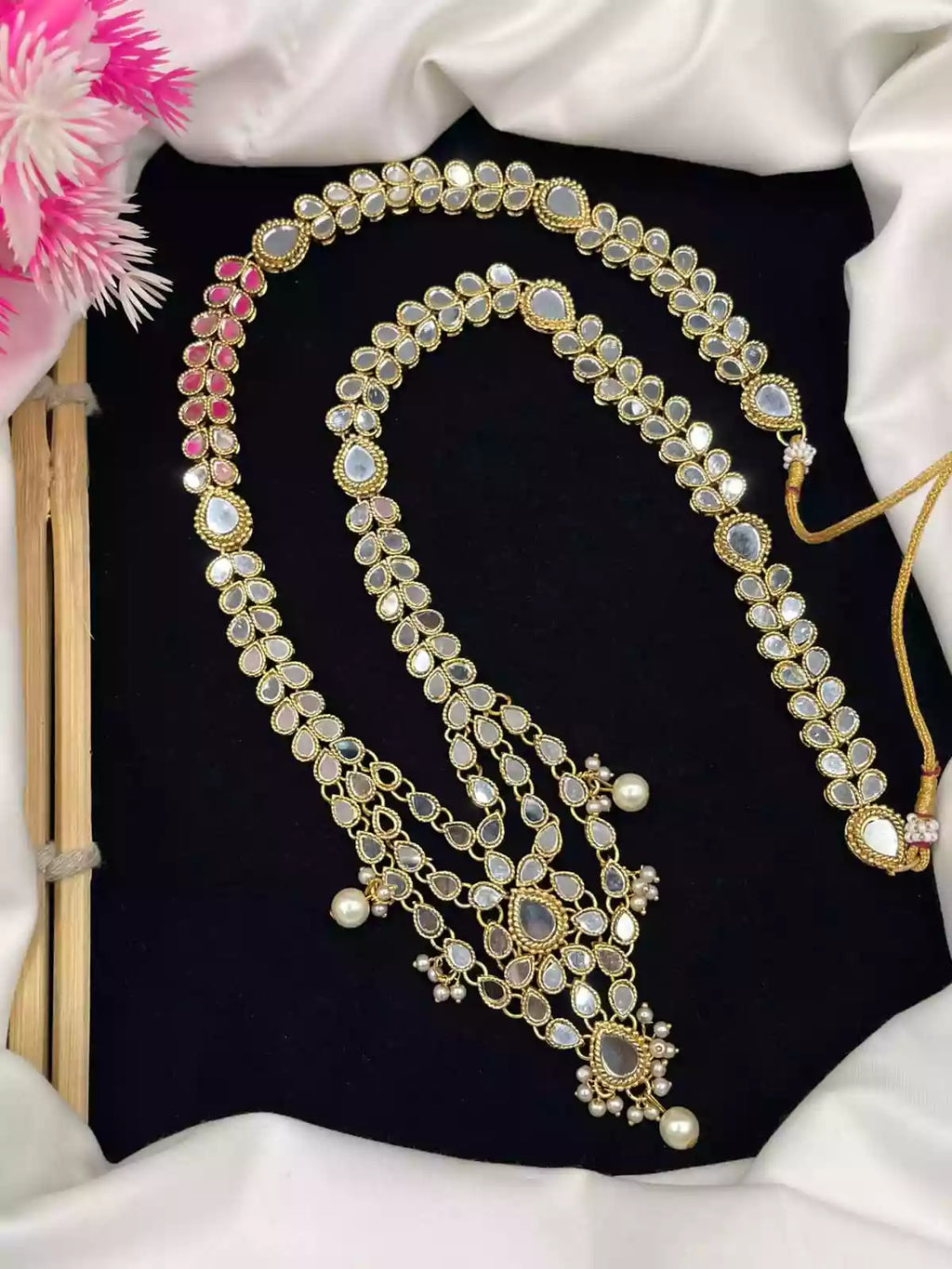 Kundan long maala set