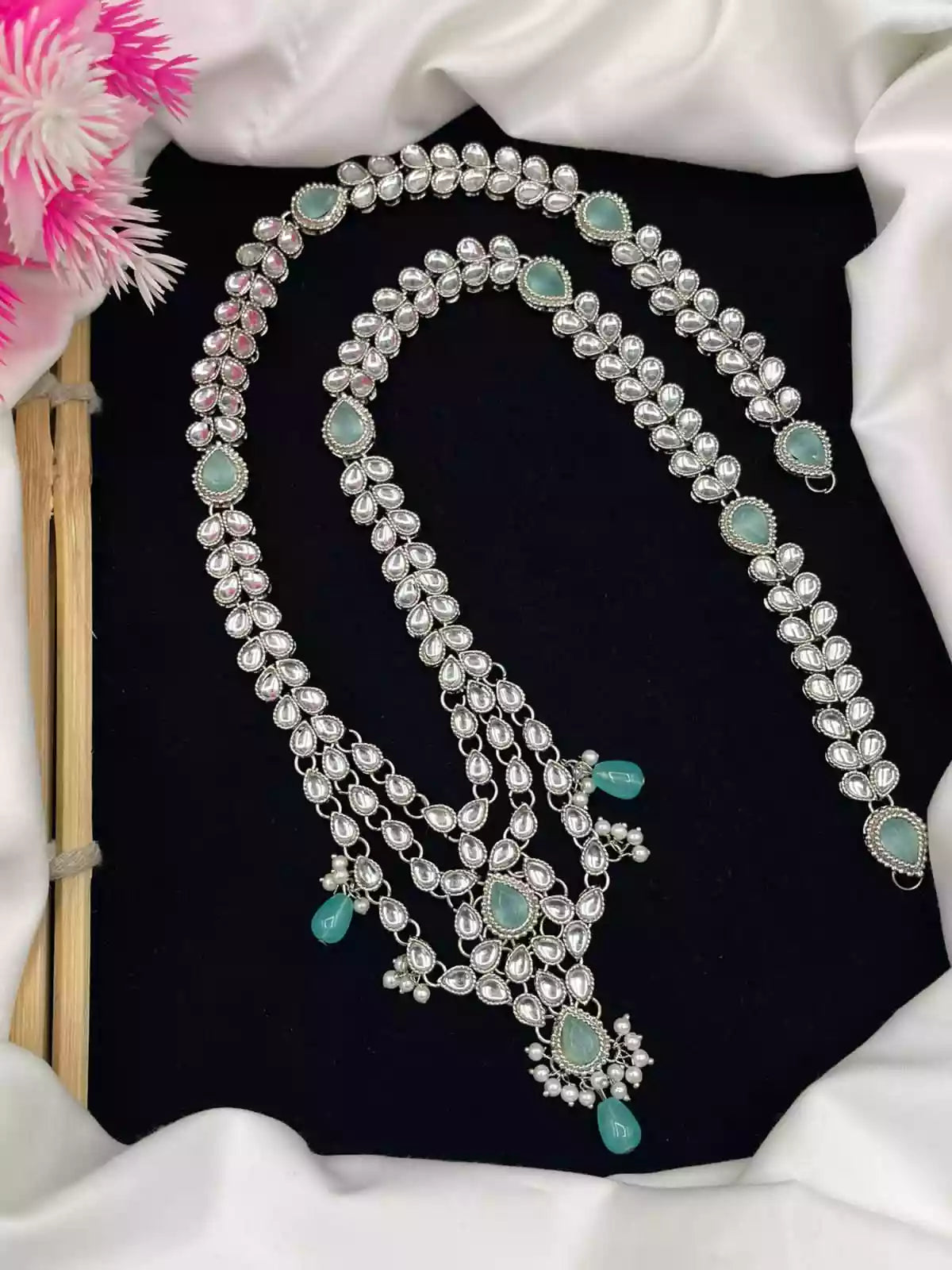 Kundan long maala set
