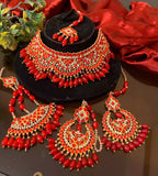 Zircon bridal set with jhumar