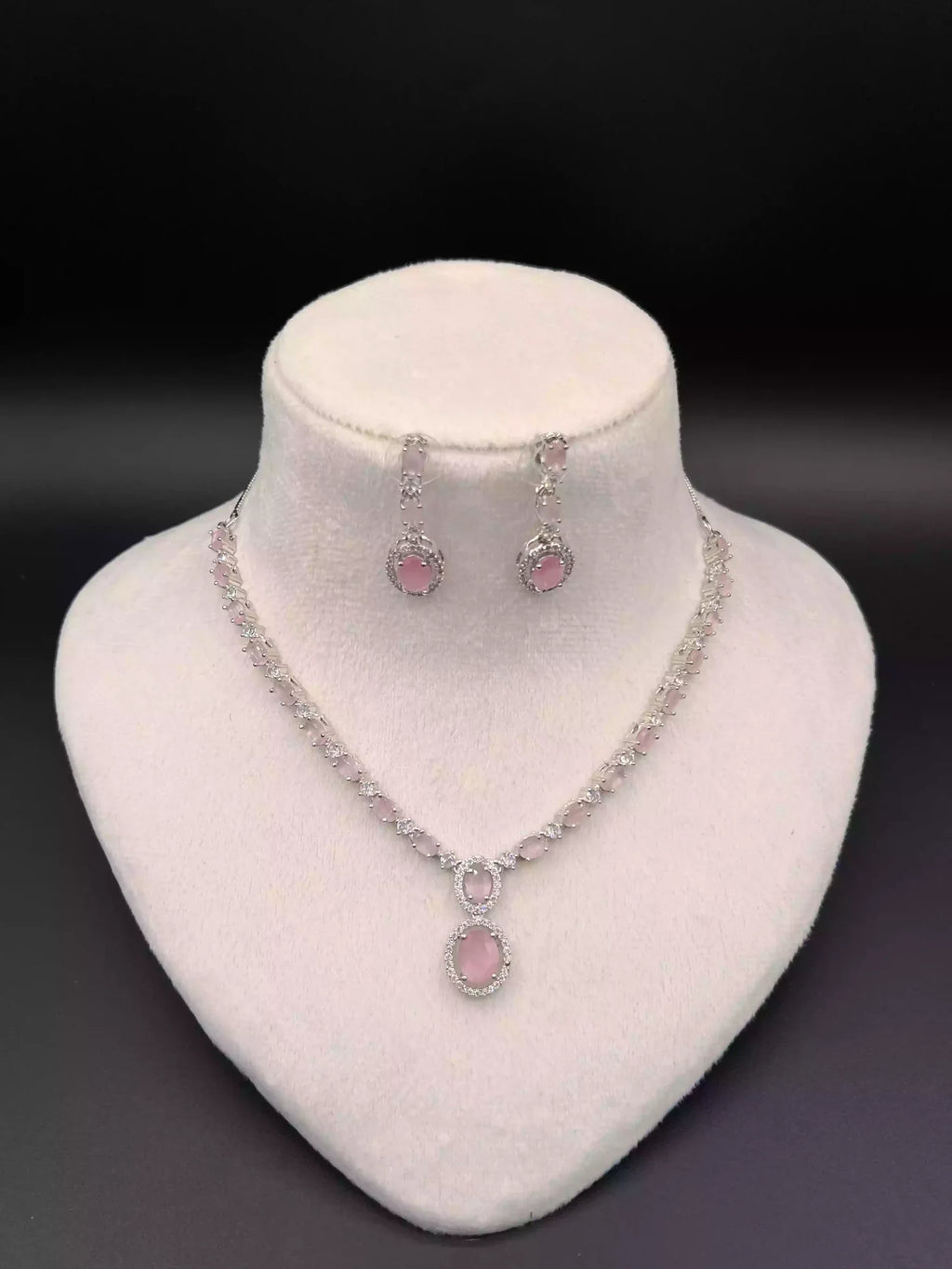 Indian zircon necklace set