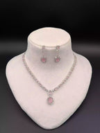 Indian zircon necklace set