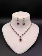 Indian zircon necklace set