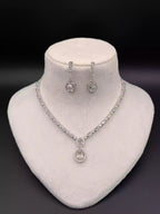 Indian zircon necklace set
