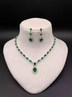 Indian zircon necklace set